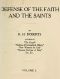 [Gutenberg 47730] • Defense of the Faith and the Saints (Volume 1 of 2)